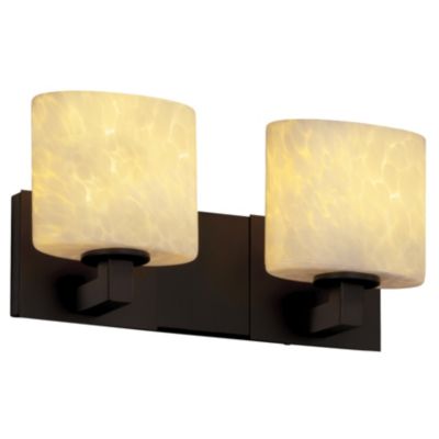 Fusion Oval Drop Shade Modular Bath Bar by Justice Design Group - Starlight Lighting USA and Canada